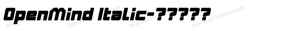 OpenMind Italic字体转换